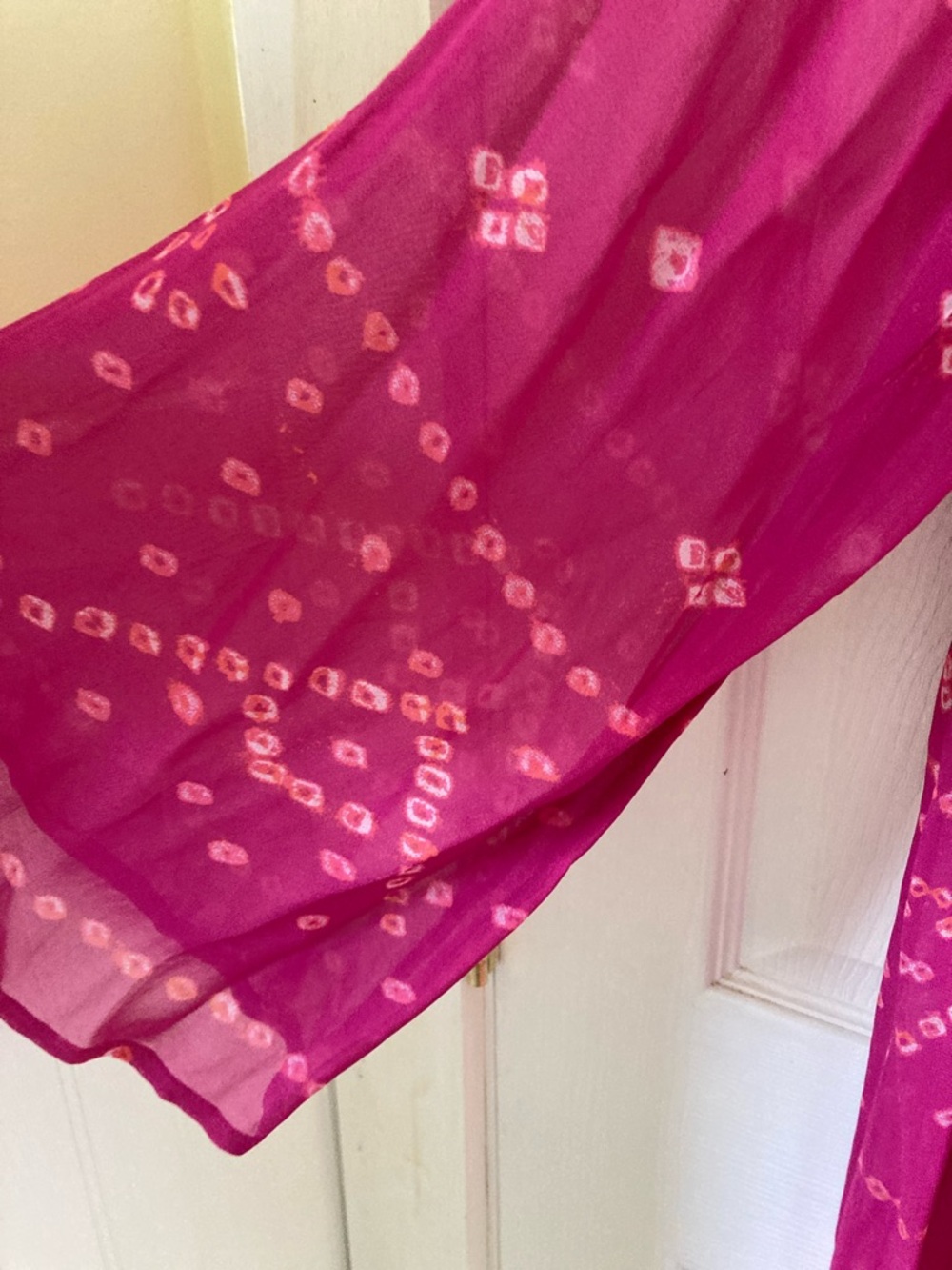 Soft Surroundings Pink to Magenta Ombre Open Kimono - Picture 7 of 9